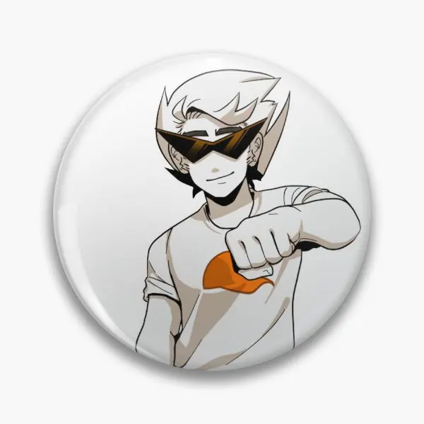 Dirk Strider Eats Kids  Soft Button Pin Lover Brooch Metal Jewelry Creative Badge Lapel Pin Cartoon Clothes Fashion Funny Women