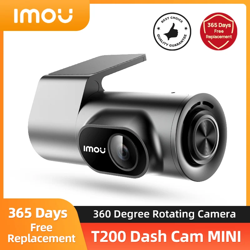 

IMOU T200 Car Recorder Dash Cam 2MP 124 FOV App Control Parking Model