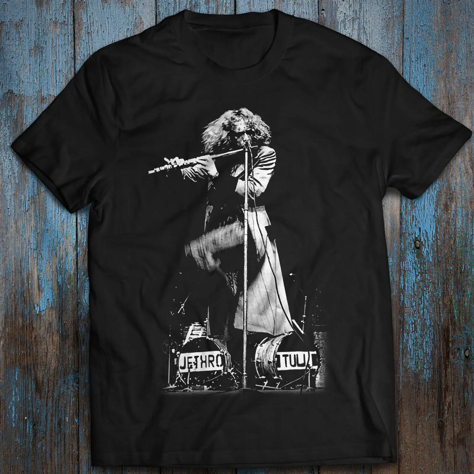 Rock Music Cotton T-shirt Jethro Tull Band Tee Ian Anderson Thick as a Brick