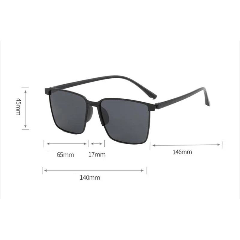 Myopia Polarized Sunglasses Men Women Oversized Black Driving Eyewear Outdoor Sun Glasses Diopter 0 To -6.0 Custom Prescription