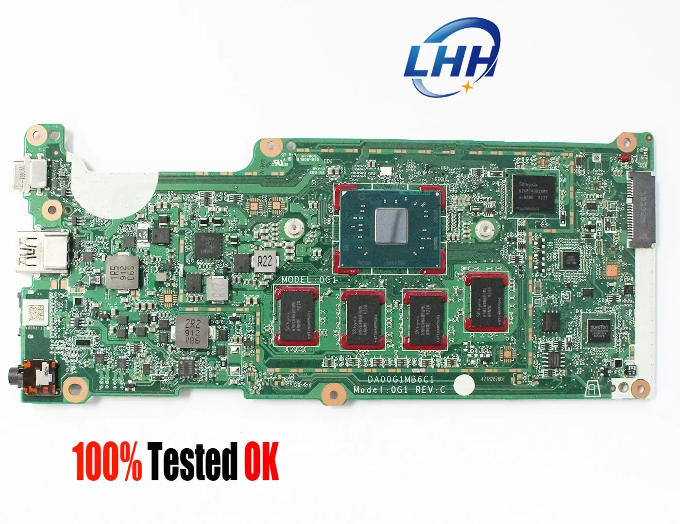 

Big Sale L14340-001 DA00G1MB6C1 Motherboard N3450 CPU 4GB RAM 64G SSD for HP Chromebook 14 G5 14-CA Laptop Motherboard