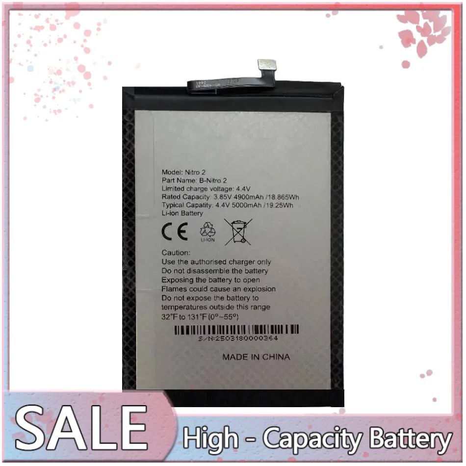 

Mobile Phone Battery High Compatibility 5000Mah For Aspera Nitro 2