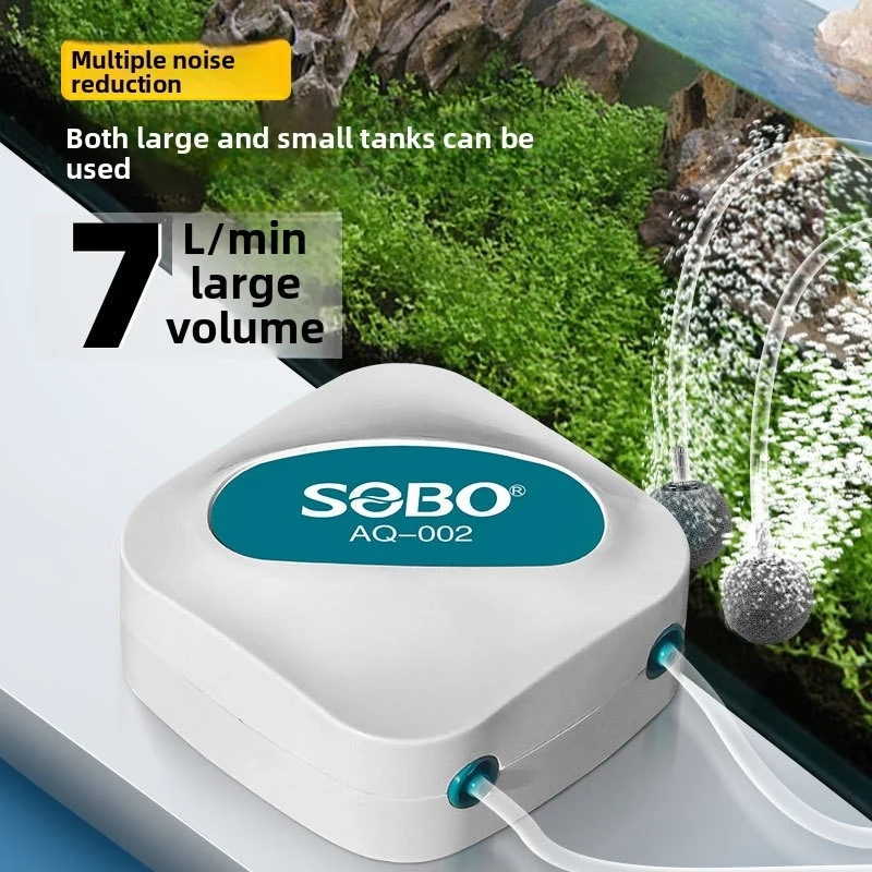 

Small Silent Air Pump for Aquarium, Fish Tank Oxygen Pump with Aeration, Home Use