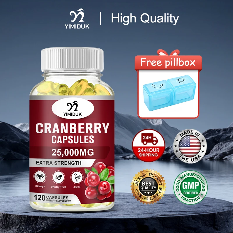 

Organic Cranberry Supplement, for Cleanse And Protect The Urinary Tract, Immune System Health, Helps Prevent Inflammation, Vegan