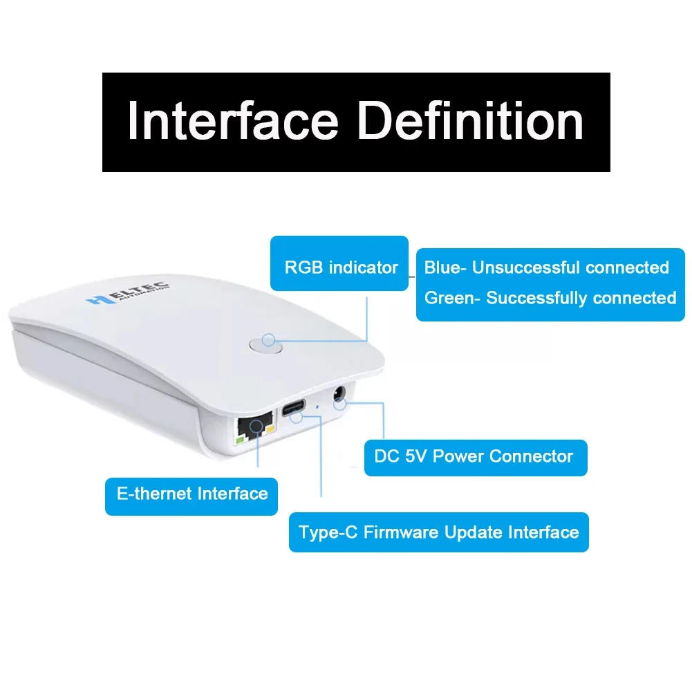 Heltec HT-M7603 Indoor LoRa Gateway MT7628+SX1303 8 channel gateway lorawan protocol 470 868 915 Mhz with Adapter Antenna