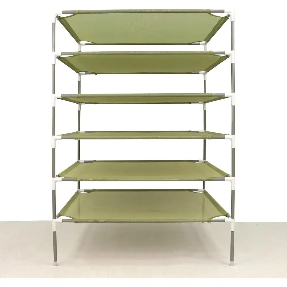 

6-Layer Flat Drying Rack Stackable, Mesh Fabric Clothes Drying Rack Space-Saving Clothes Dryer Rack