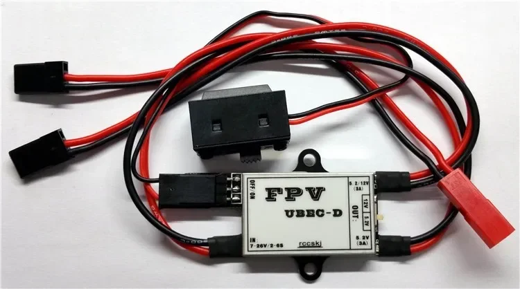 Rccskj 7-26V IN FPV UBEC-D POWER SUPPLY OUT 5.2/12V Output Voltage 35*21*5mm to Transmitter 5102#