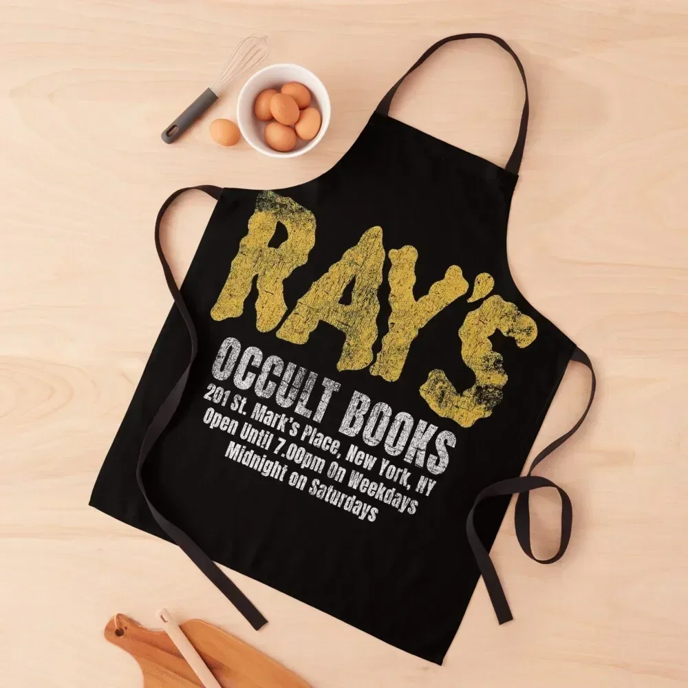 

Ray's Occult Books Apron Christmas gift Men'ss Kitchen on the wall Trim Cloth Apron