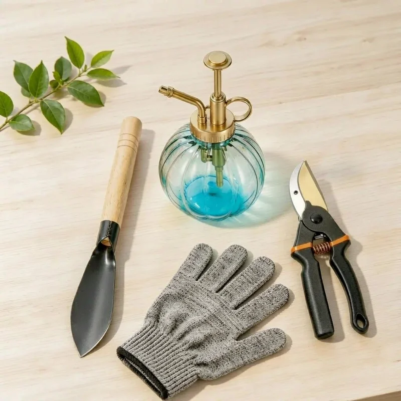 Gardening Tools Trowel - Set di 4 attrezzi da giardino,
