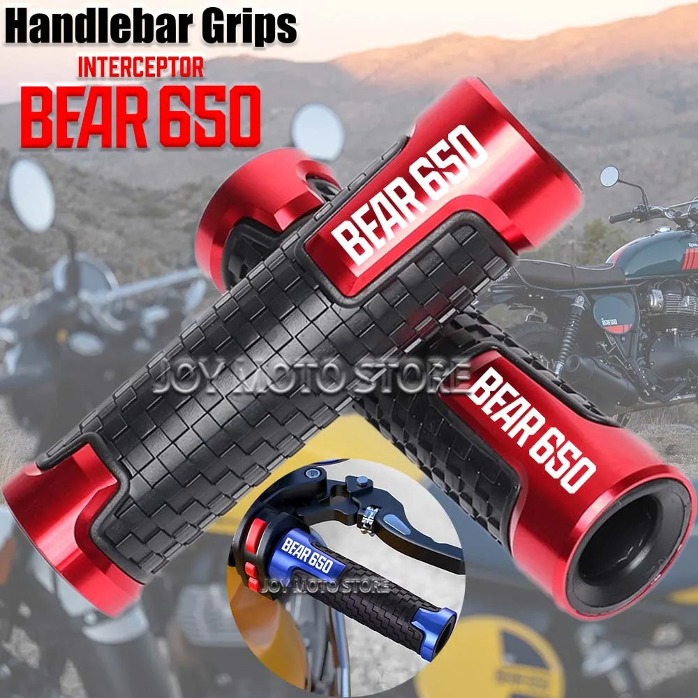 

For Bear 650 bear 650 Motorcycle CNC Handlebar Grips Anti-Slip Handle Bar