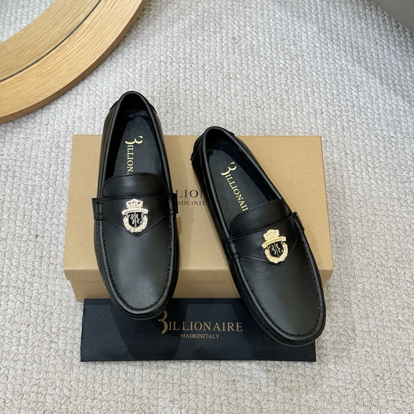 

Обувь BILLIONAIRE OECHSLI из воловьей кожи, 2026, новинка, деловая, дышащая, с вышивкой, модный комфорт, мужские, европейские, большие размеры 38-46