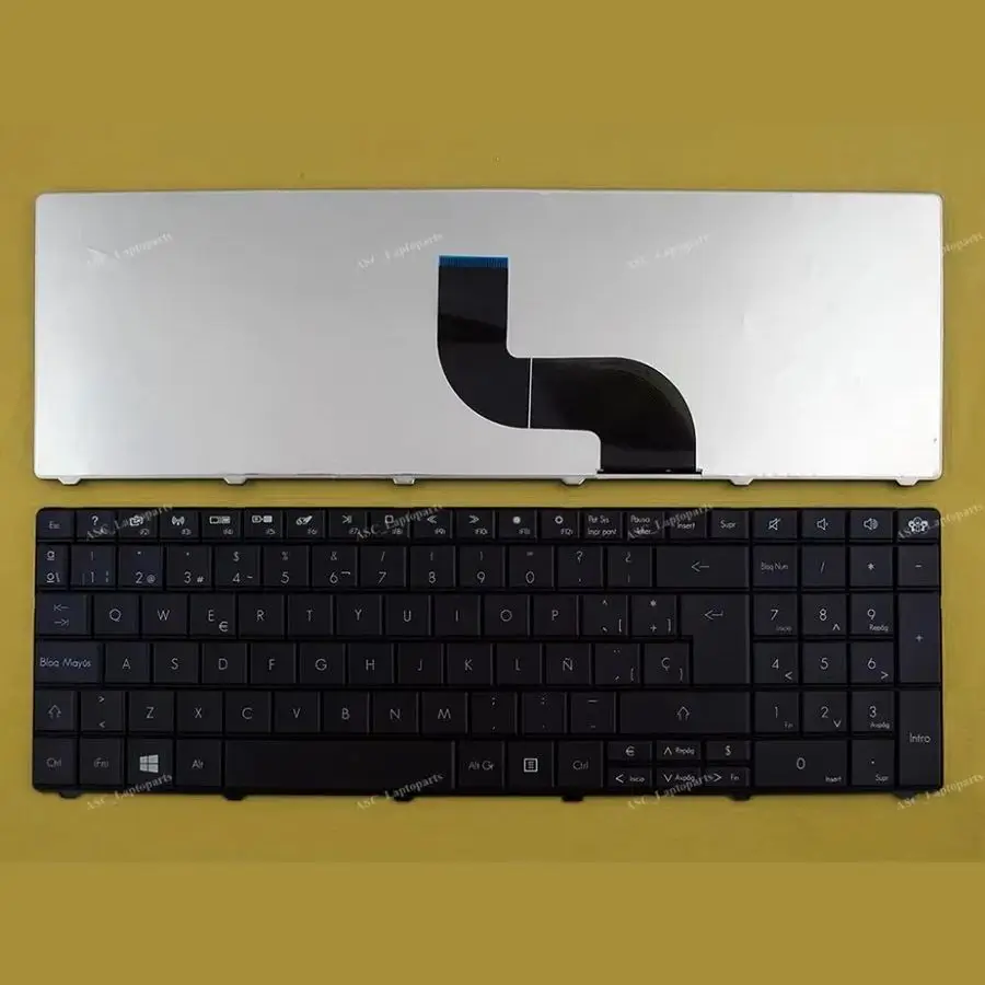 Nowa hiszpańska klawiatura SP Teclado dla bramy NE Packard Packard bell EASYNOTE LE11BZ TE11HC TE11BZ TE11HR Laptop czarny WIN8