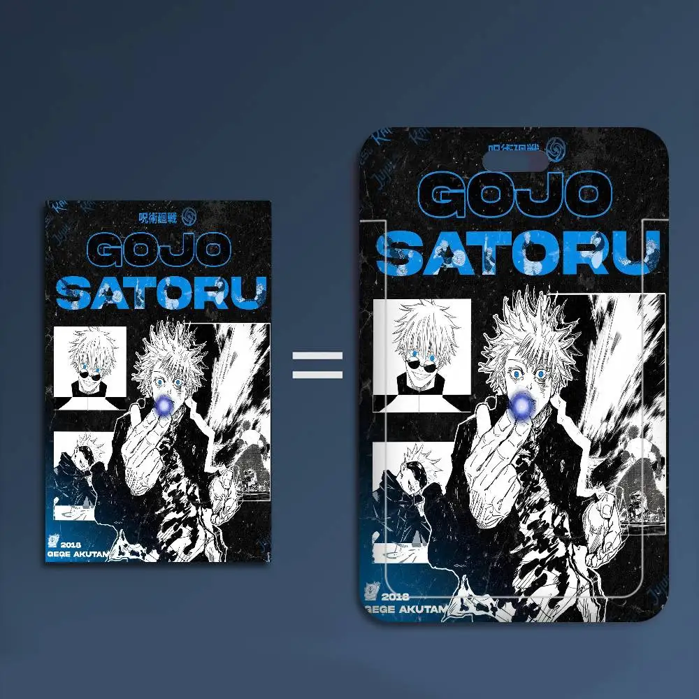 Jujutsu Kaisen Lanyard For Keys Chain Credit Card Cover Pass Charm Straps ID Badge Holder Key Accessories Gifts