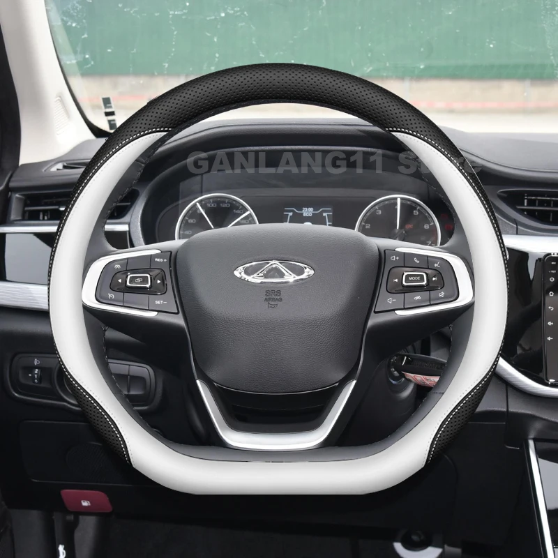 الجلود غطاء عجلة توجيه سيارة لشيري أريزو 8 2022-2026 رقيقة جدا عجلة القيادة السيارات شيري أريزو 8 اكسسوارات 2025