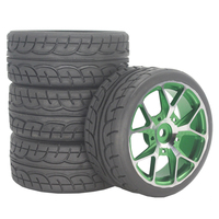 For MJX HYPER GO 14303 14302 14301 Metal Wheel Tires 1/14 Rally CNC High Strength Metal Wheels Height increasing set