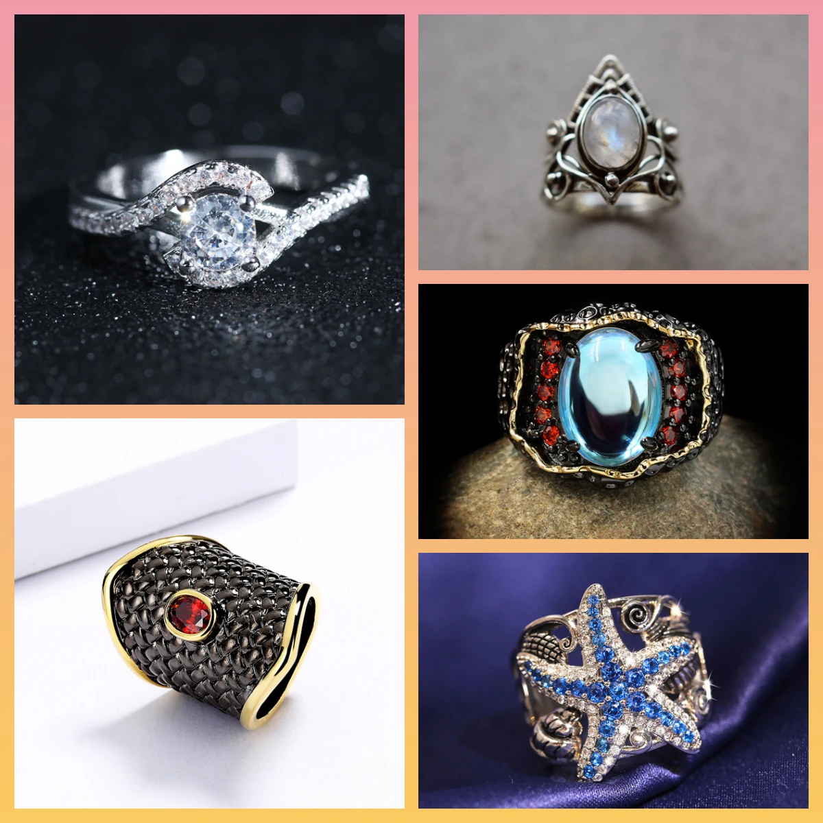 

Ретро мода индивидуальный свет роскошный элегантный женский очаровательный бутик ювелирных изделий кольцо комплект ювелирных изделий Бесплатная доставка для добавления темперамента