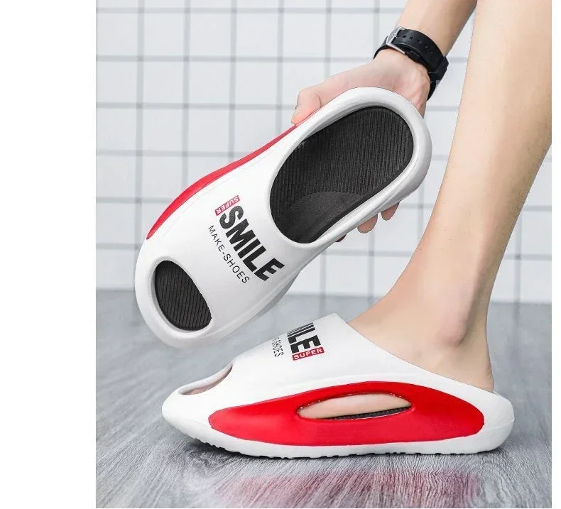 Hochwertige Hausschuhe für Herren und Damen, Eva-Hausschuhe mit weicher Sohle, dicke Sohle, bequeme, stoßdämpfende, leichte Strandschuhe – Detail 10