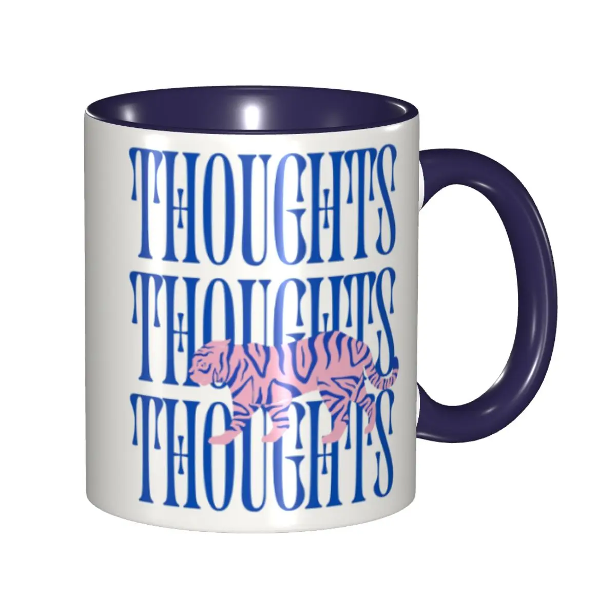 

Тигровые мысли, журнал, кружка, забавные керамические кофейные чашки, чайные кружки, чашка для молока, посуда для напитков, подарок для женщины и мужчины