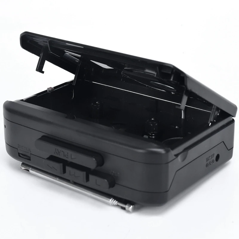 Portable Cassette Tape Player Walkman Built-In Speaker AM/FM Radio With 3.5Mm Eeadphone Jack Stereo Tape Music Player Durable