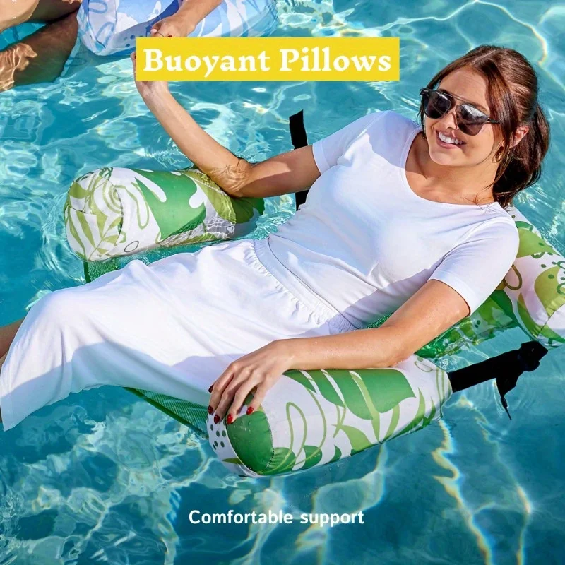 JOYFY 2er-Pack Erwachsenen-Poolliegen Schwimmende Liegestühle für Pool Strand See Ultimative Wasser-Entspannung Poolstuhl Aufblasbare Spielzeuge