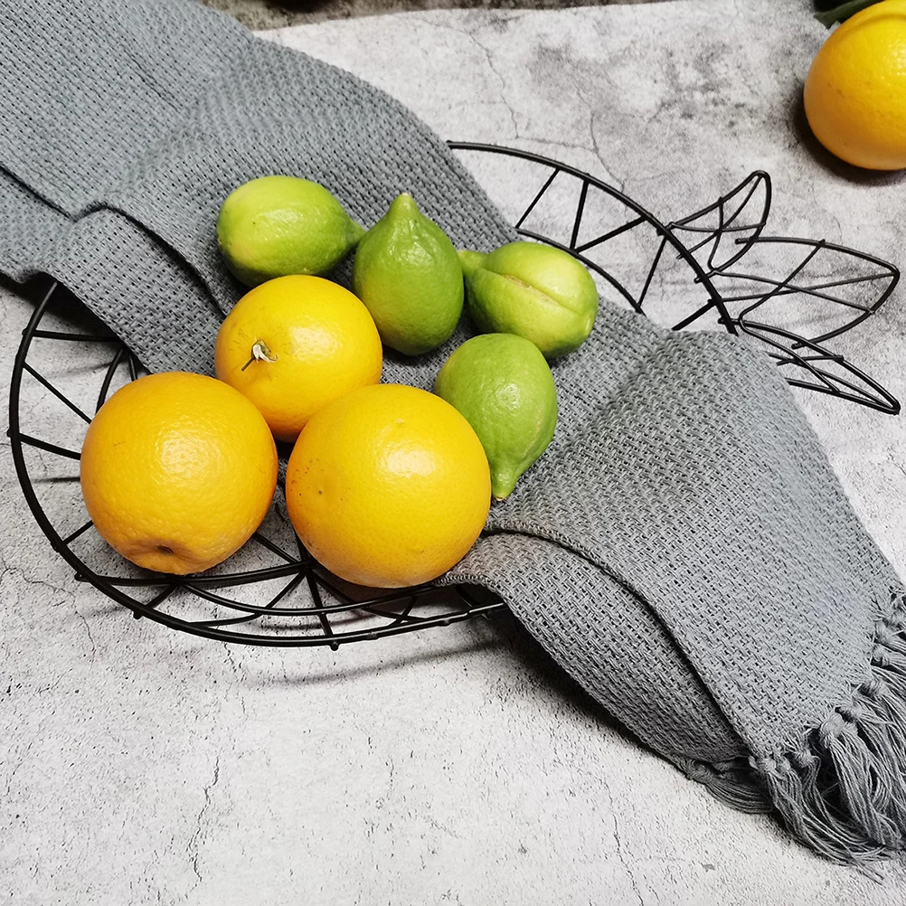 

Fruit Basket Hollow Iron Pineapple Shape Black Wire Fruit Bowl For Kitchen Storage Vegetable Washing Basket Snack