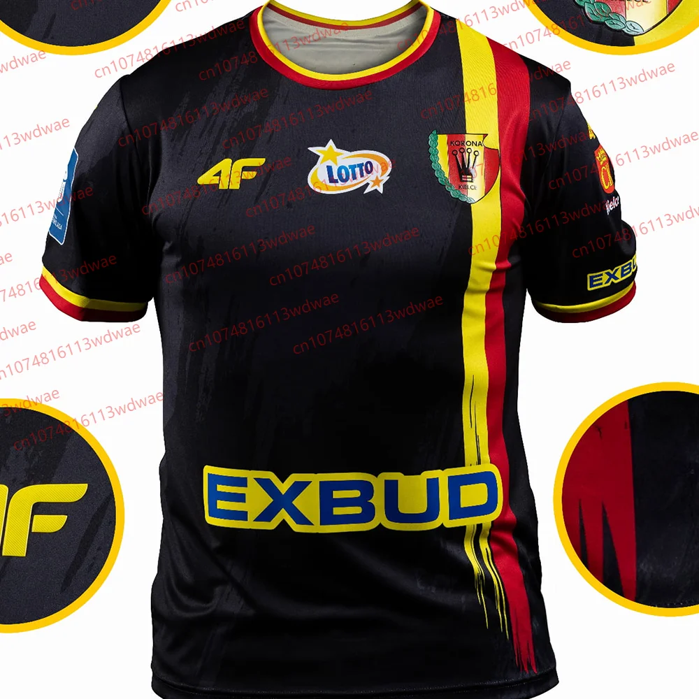 25-26 جديد البولندية لكرة القدم الرجال كرة القدم جيرسي بولندا التجفيف السريع كورونا Kielce جيرسي كيت الرجال Polska كرة القدم طفل جيرسي أطقم