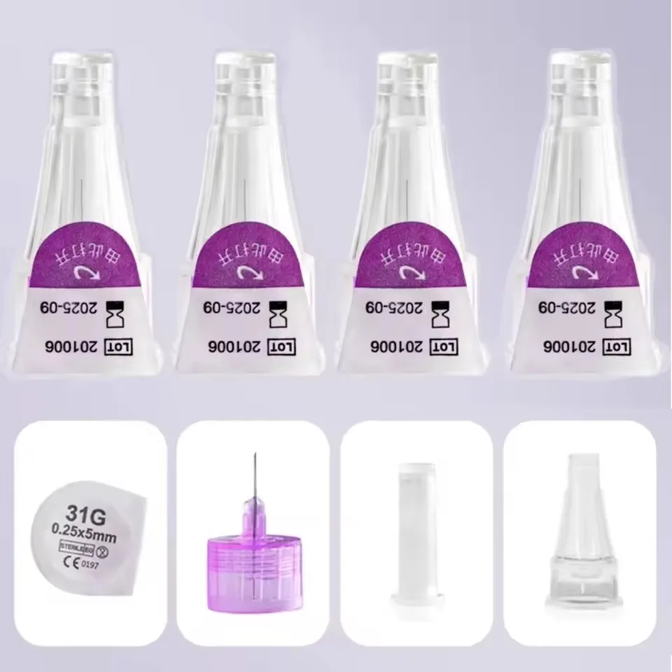 100Pcs Universal Insulin Pen Needles 31G 32G, Sterile Disposable Injector Compatible with Lilly Pen, Beauty Pen & Magic Pen