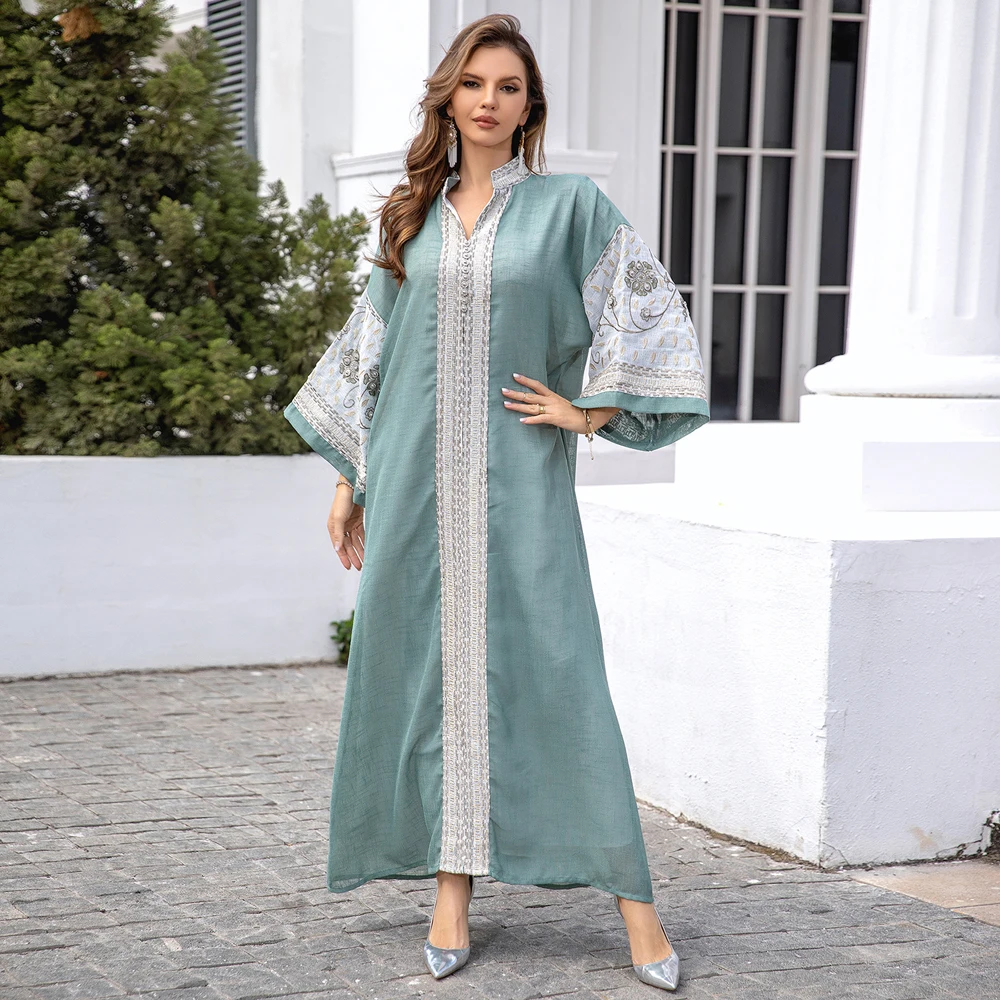 2025 New In Women's Day Dresses For Veiled Plus Size Moroccan Caftan Royal Women Abayas Dubai Luxury Islamic Arabic Dress Woman