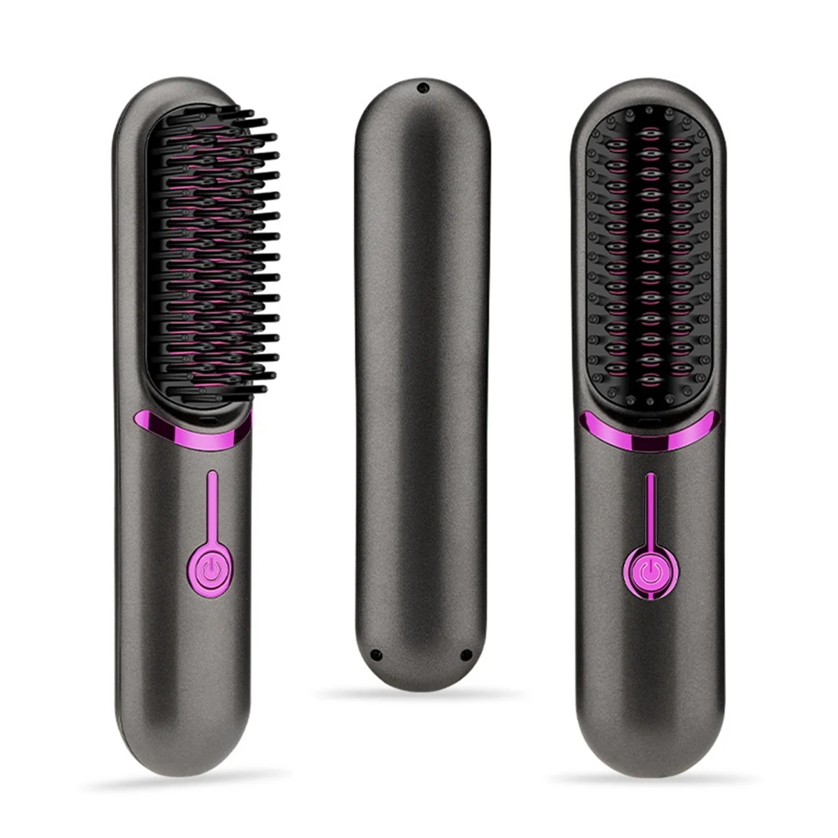 Wireless Hair Straightener Brush Fast Heated Straightener Brush Third Gear Adjustable Hair Curler Portable Heating Comb