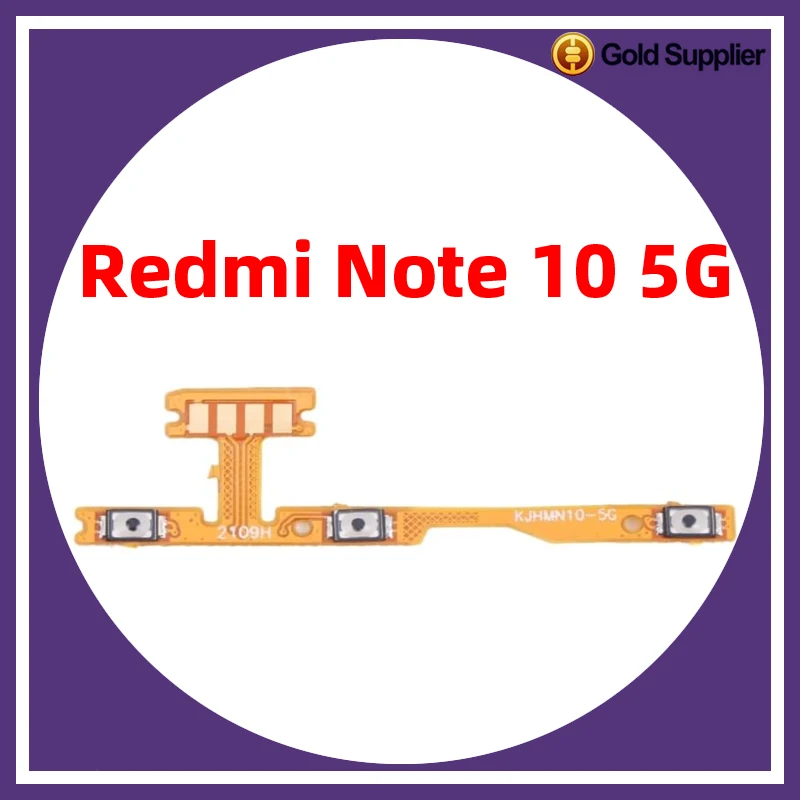 For Xiaomi redmi Note 10 5G Note 10S Power ON OFF Volume Camera Key Button Switch Flex Cable Replacement