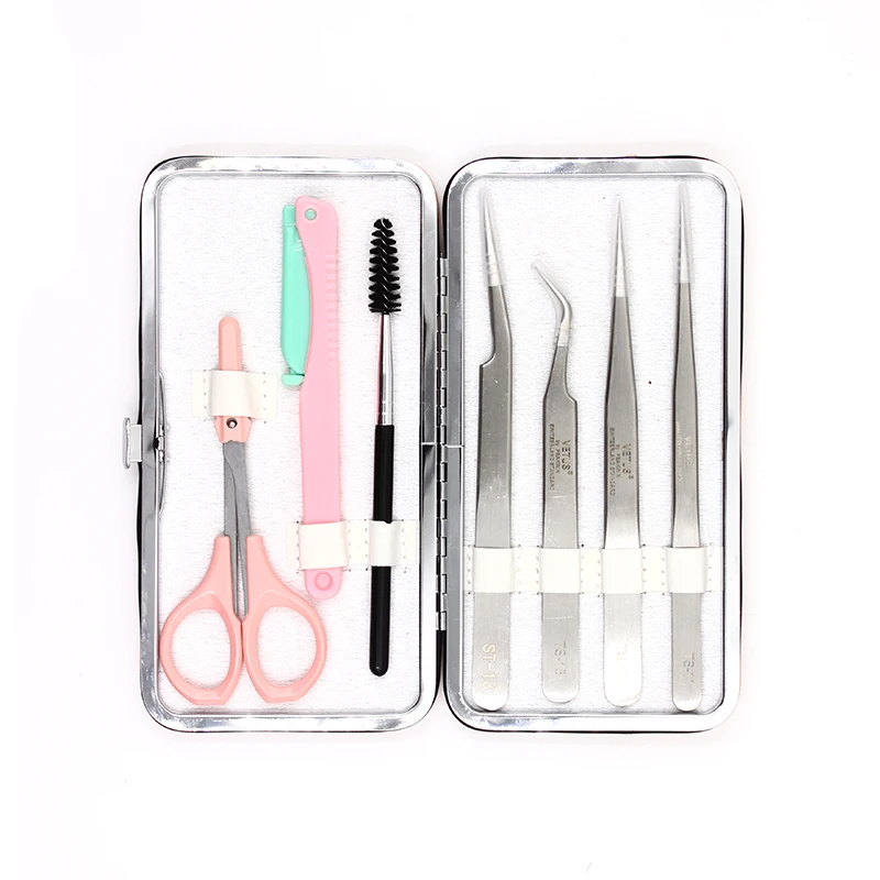 Trucco Ciglia pinzette Scatola di immagazzinaggio Estensione ciglia Pinzette Custodia Borsa per attrezzi cosmetici Per kit pinzette OEM all'ingrosso