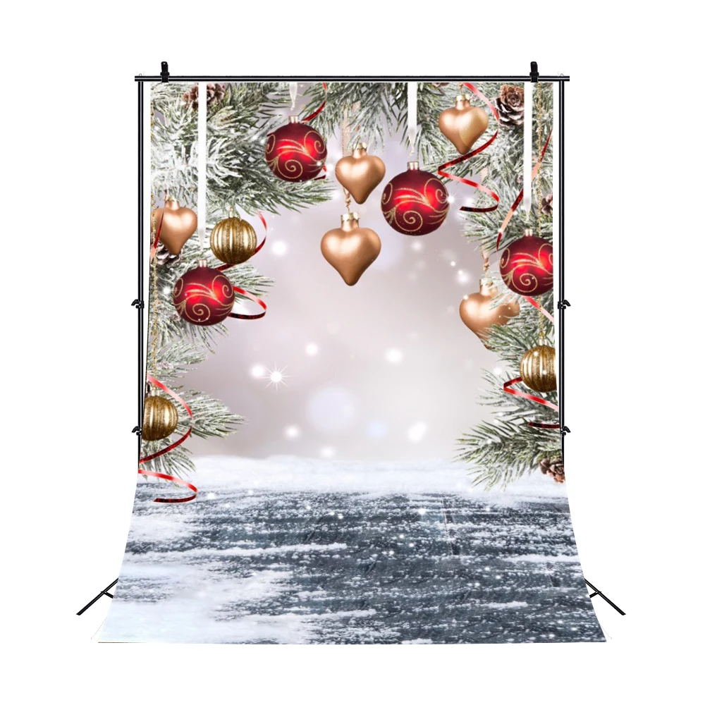 Christmas Photography Backdrop Winter Tree Snowman Wood Floor Window Fireplace Baby Birthday Family Party Photo Background Props