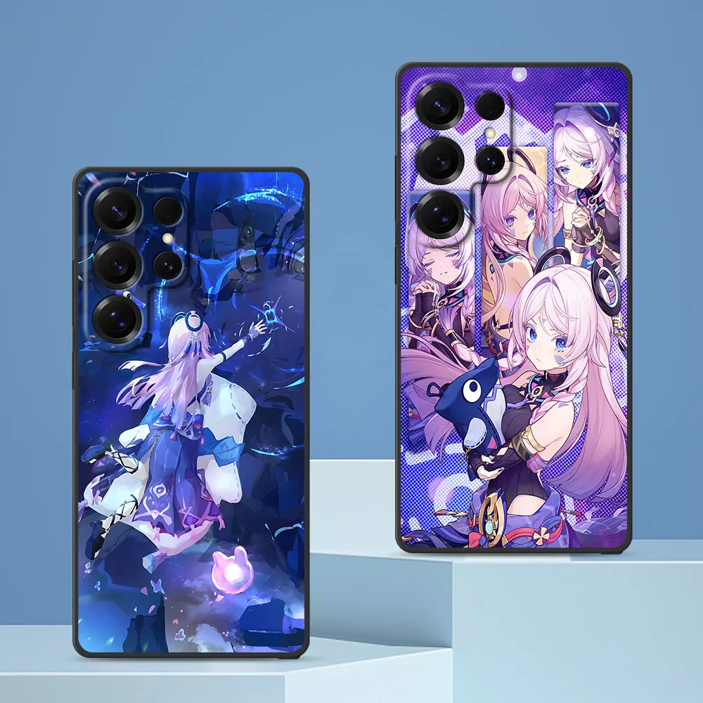 Case For Samsung Galaxy S26 S24 S22 S23 S25 S20 FE S7 Edge S9 S10 S21 Ultra S8 Plus TPU Black Phone Cover Genshin Impact Citlali