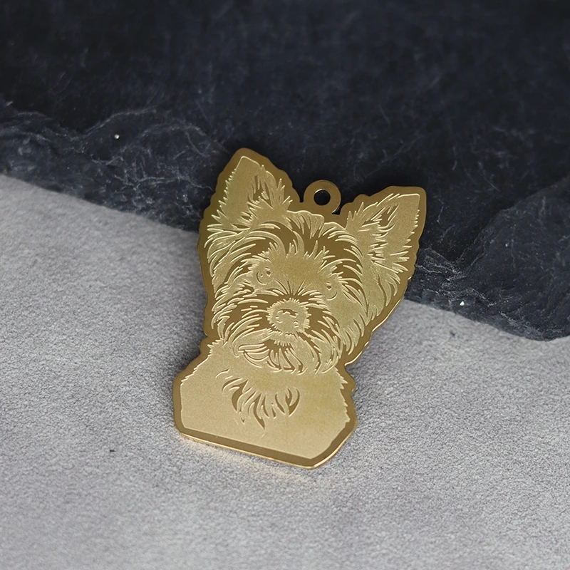 Jewelry Making Yorkshire - 2pcs Yorkshire Terrier Charm For Jewelry