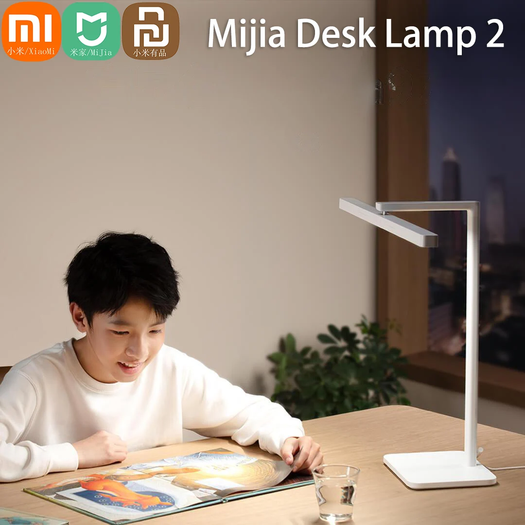 

Xiaomi Smart LED Настольный светильник 2 60 см Длинный держатель настольной лампы HyperOS Connect Регулируемый режим освещения Mi Домашняя лампа для чтения в спальне