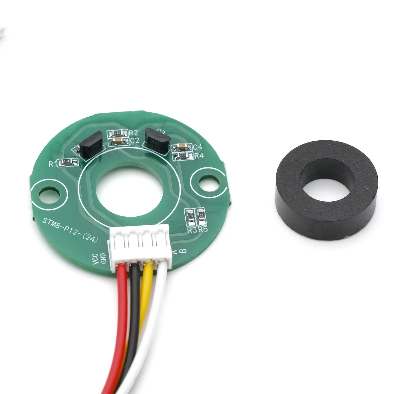 12ppr AB Hall Encoder for 8mm Shaft Brushed/Brushless Motor Rotation Magnetic Sensor DIY Balance Car Robot Automation Equipment
