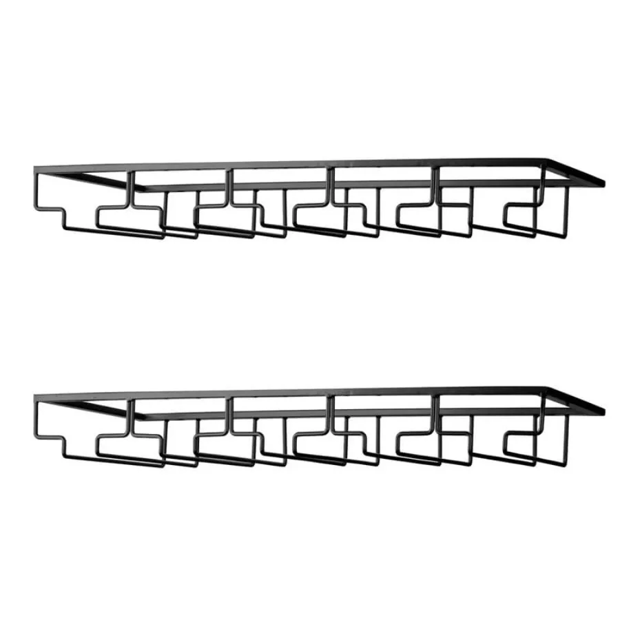 

Подставка для винных бокалов - Металлический органайзер для хранения бокалов под шкафчик, для бара и кухни
