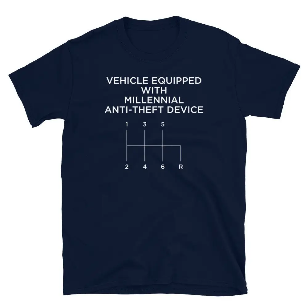 Vehicle Equipped with Millennial Anti-Theft Device Short-Sleeve Unisex T-Shirt