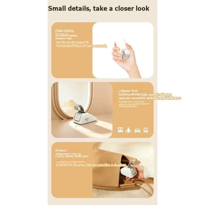 ABBO-Alarm For Doors-Portable Door Stop Alarm-Home Security Device 120Db For Travel& Hotels