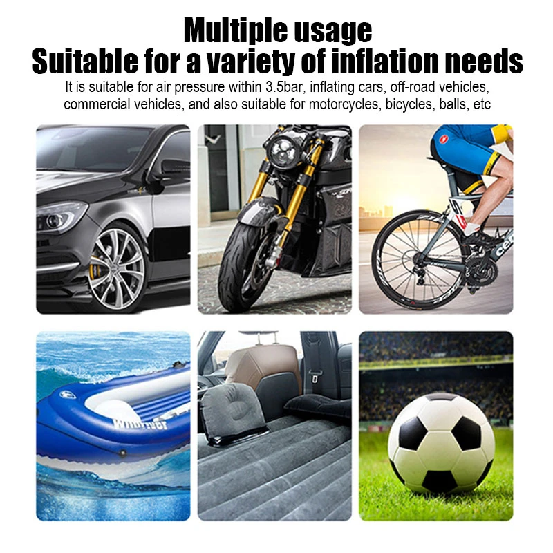 Car inflatable pump small car portable car with electric tyre high power 12v inflatable pump pump tube