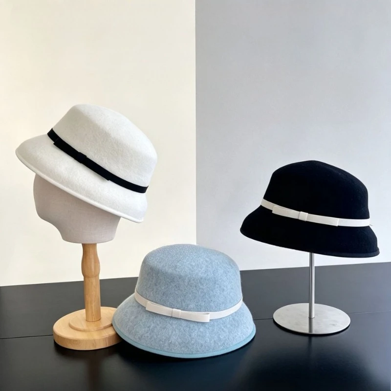 soft-hepburnesque-felt-formal-hat-wealthy-heiress-style-british-style-bowknot-bucket-hat-wedding-church-jazz-cap