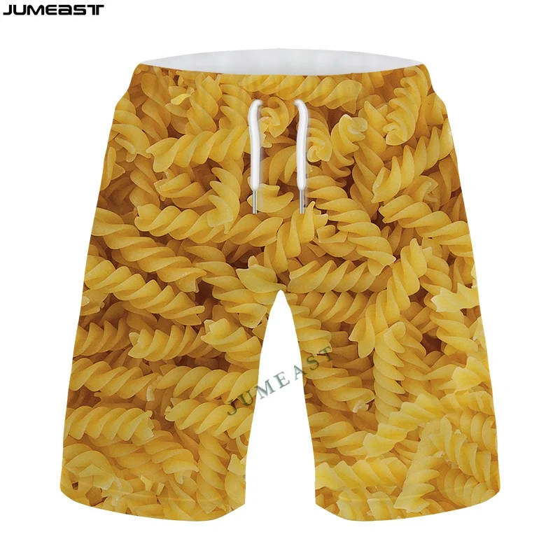 Jumeast Y2k Men Women 3D Printed Bullet Cigarette Noodles Board Shorts Trunks Quick Dry Beach Casual Sweatpants Short Pants