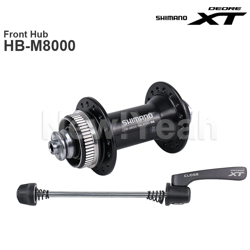 SHIMANO DEORE XT M8000 HUB Groupset Front Hub 100mm and Rear FREEHUB 135 mm with Quick Release 11-speed