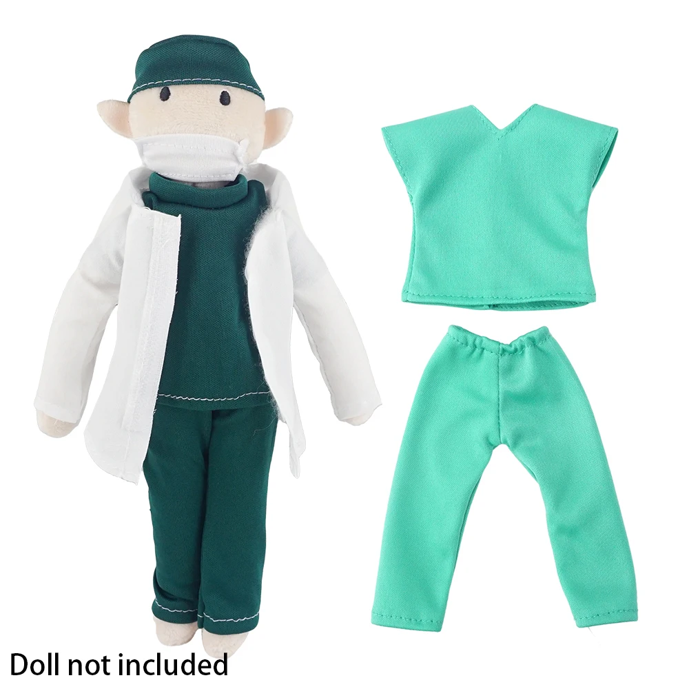 Creative Christmas decoration Doctor Nurse costume for 30cm doll elf doll accessories