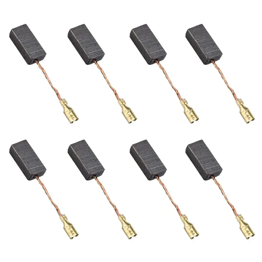 8pcs/lot Graphite Copper Motor Carbon Brushes Set Tight Copper Wire For  Bosch Electric Hammer/Drill Angle Grinder 15*8*5mm