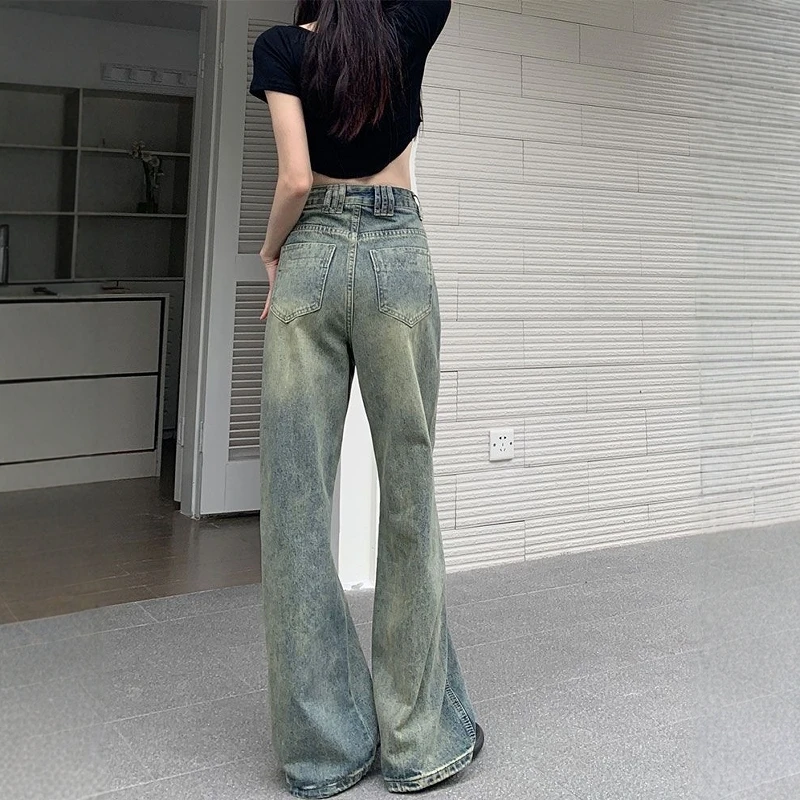 Pantalones vaqueros con curvas para mujer, vaqueros occidentales, estilo americano, Retro, Vintage, moda vaquera, cómodos, flecos y borlas