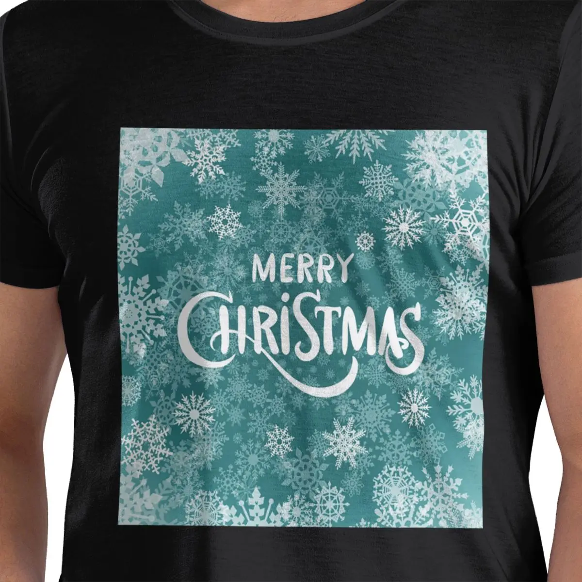 

Рождественская елка, новогодняя атмосфера 8, футболка из 100% хлопка, мужские футболки большого размера, мужские футболки с круглым вырезом и коротким рукавом, S-6XL