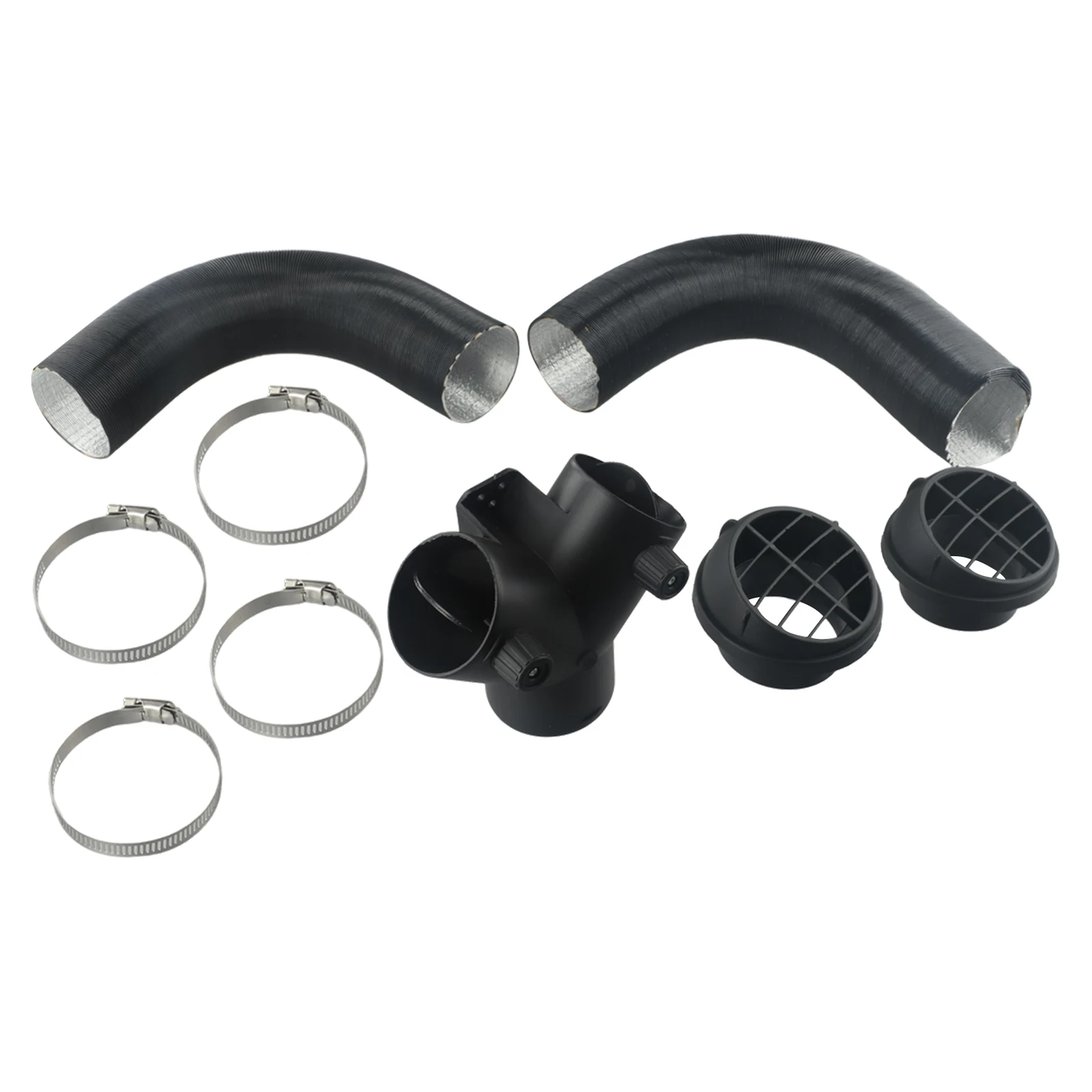 

Complete 60mm Ducting Solution with Y Splitter for Eberspacher Heaters Includes Pipes Outlets and Fixing Clamps