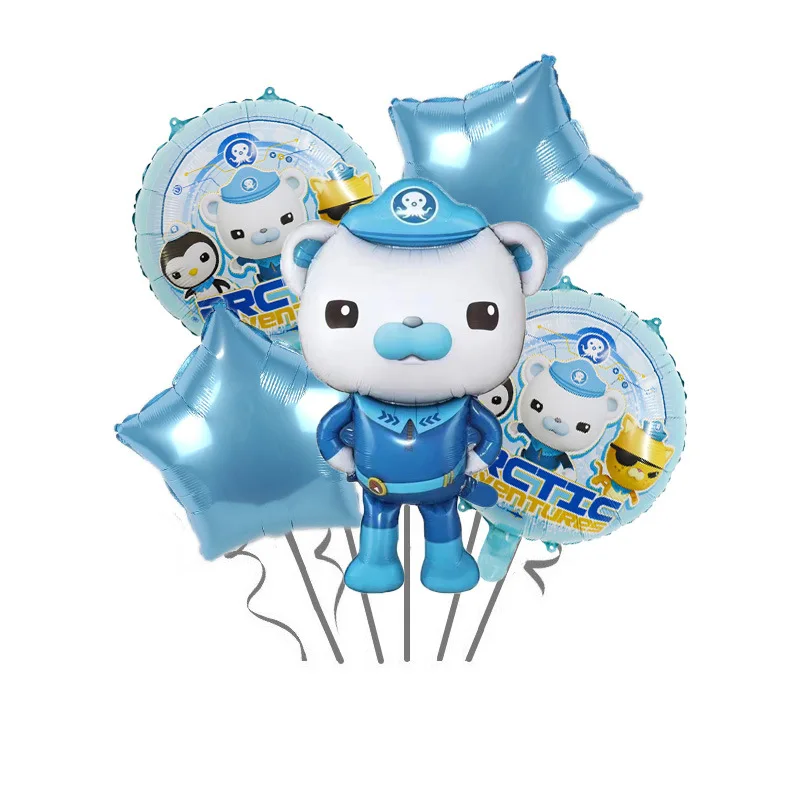 

5pcs/set Octonauts Cartoon Cute Balloon Set Kids Party Festive Event Decor Birthday Gift