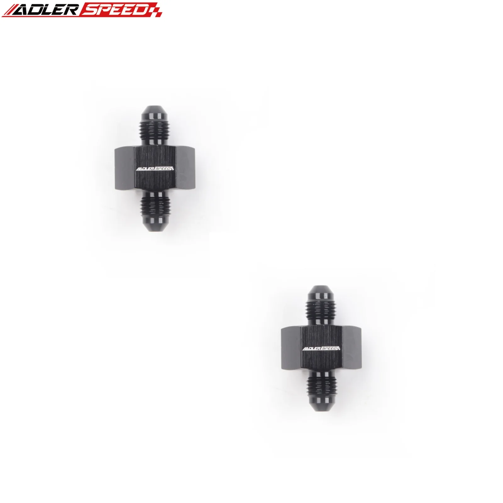 2pcs ADLERSPEED 3AN AN-3 To -3AN Fuel Pressure Gauge Fitting Adapter 1/8